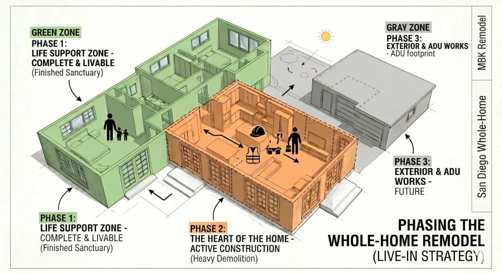 Phasing Sequence Strategy for Home Remodel