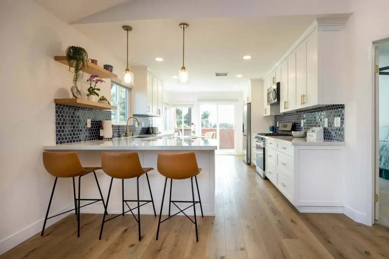 Modern kitchen and bathroom remodeling by MBK Remodel