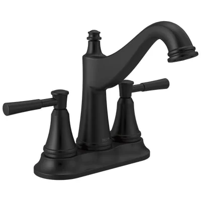 Mylan™ Two Handle Centerset Bathroom Faucet In Matte Black