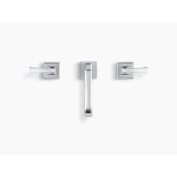 Memoirs® Stately Widespread bathroom sink faucet Deco Level Handles