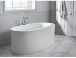 Refinia® floor-mount bath filler trim with hand shower