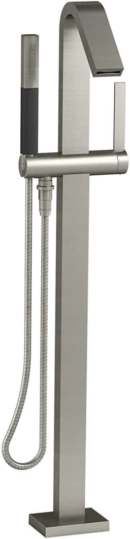 Loure® floor-mount bath filler trim with hand shower