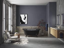 Artifacts® floor-mount bath filler trim with hand-shower