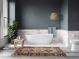 Refinia® floor-mount bath filler trim with hand shower
