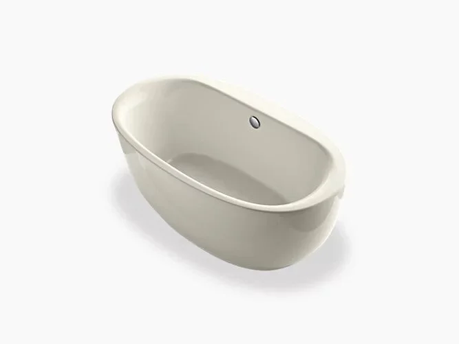 KOHLER Sunstruck® 65-1/2 x 35-1/2 in. Freestanding Bathtub with Center Drain