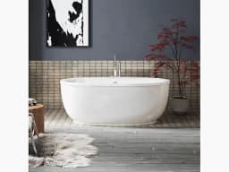 KOHLER Sunstruck® 65-1/2 x 35-1/2 in. Freestanding Bathtub with Center Drain