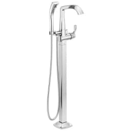 Stryke® Single Handle Floor Mount Tub Filler Trim In Chrome