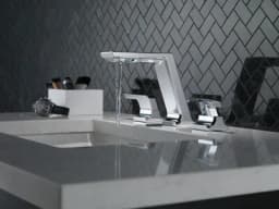 Pivotal® Two Handle Widespread Bathroom Faucet In Lumicoat Chrome