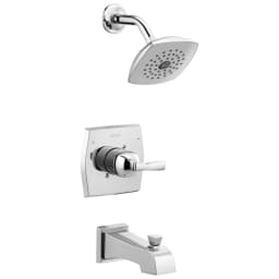 Delta Flynn Matte Black 1-Handle Bathtub and Shower Faucet