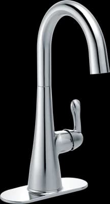 Transitional Single Handle Bar Faucet In Chrome
