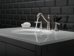 Mylan™ Two Handle Widespread Bathroom Faucet In Spotshield Brushed Nickel