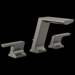 Pivotal® Two Handle Widespread Bathroom Faucet In Black Stainless