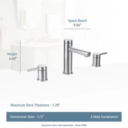 Moen Align Two-Handle High Arc Bathroom Faucet