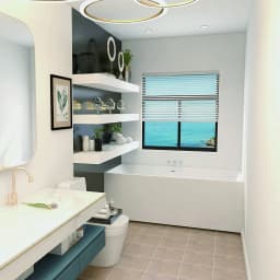 Vanity Art 59 x 30 Inches Freestanding Acrylic Bathtub Modern Stand Alone Soaking Tub
