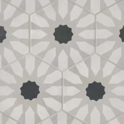 Allora 8.5" x 10" Matte Hexagon Deco Porcelain Tile