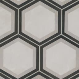 Allora 8.5" x 10" Matte Hexagon Deco Porcelain Tile