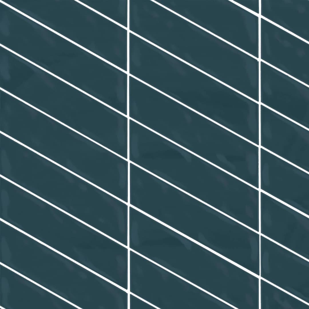 Sorrento 2.5" x 10" Right Chevron Glossy Ceramic Wall Tile