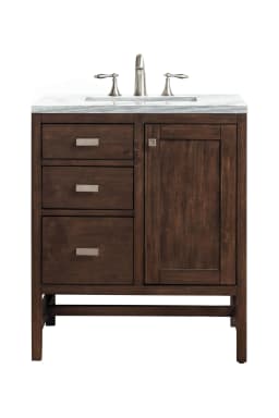 Addison 30" Single Vanity Cabinet w/ 3 CM Arctic Fall Solid Surface Countertop