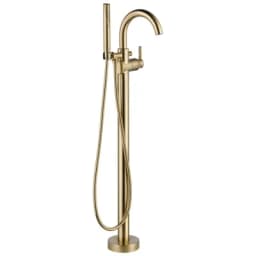 Delta® Single Handle Floor Mount Tub Filler Trim With Hand Shower