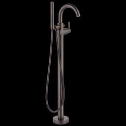 Delta® Single Handle Floor Mount Tub Filler Trim With Hand Shower