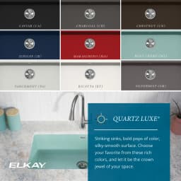 Elkay Quartz Luxe 33" x 18-7/16" x 9-7/16", Single Bowl Undermount Sink