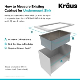 Kraus Standart Pro 32" Undermount 16 Gauge Stainless Steel Single Bowl Kitchen Sink