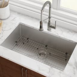 Kraus Standart Pro 32" Undermount 16 Gauge Stainless Steel Single Bowl Kitchen Sink