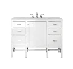 Addison 48" Single Vanity Cabinet, w/ 3 CM Arctic Fall Solid Surface Countertop