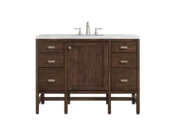 Addison 48" Single Vanity Cabinet, w/ 3 CM Arctic Fall Solid Surface Countertop
