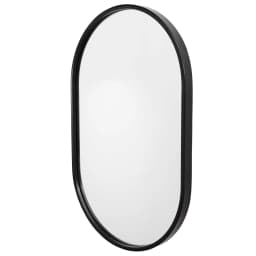 Varina Oval Mirror, Black