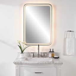 Crofton Lighted Vanity Mirror - Black