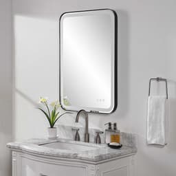 Crofton Lighted Vanity Mirror - Black