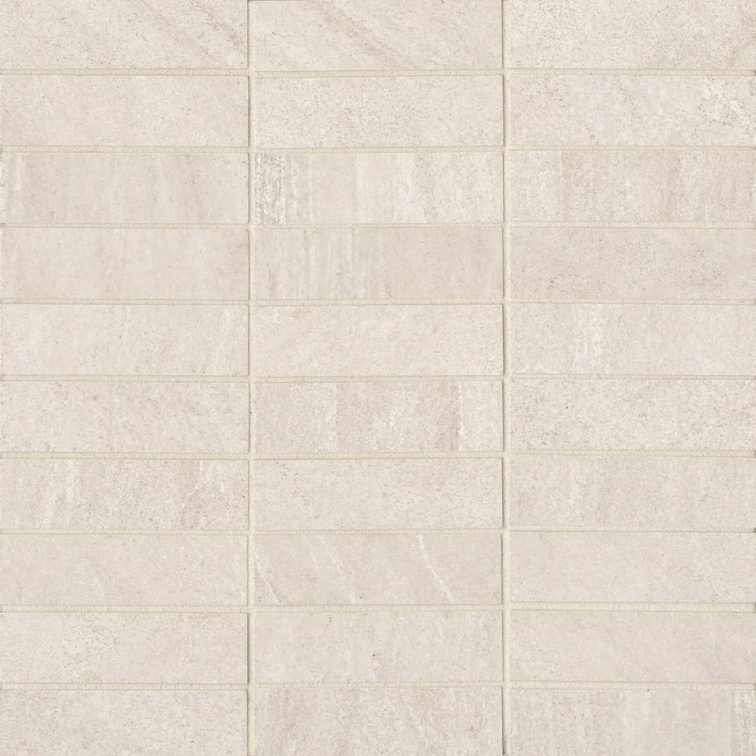 Purestone 1"x 4" Matte Porcelain Mosaic Tile in Beige