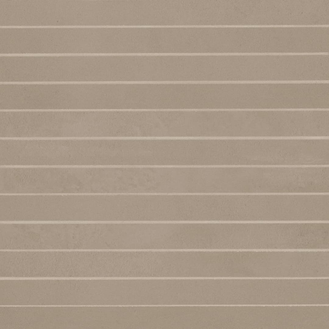 Sahara 1" x 12" Matte Porcelain Mosaic Tile in Taupe