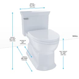 TOTO Eco Soiree Elongated 1.28 gpf One-Piece Toilet
