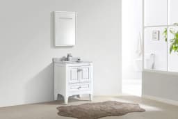 Castillo 30" Freestanding Bath Vanity With Quartz Top And Ceramic Sink
