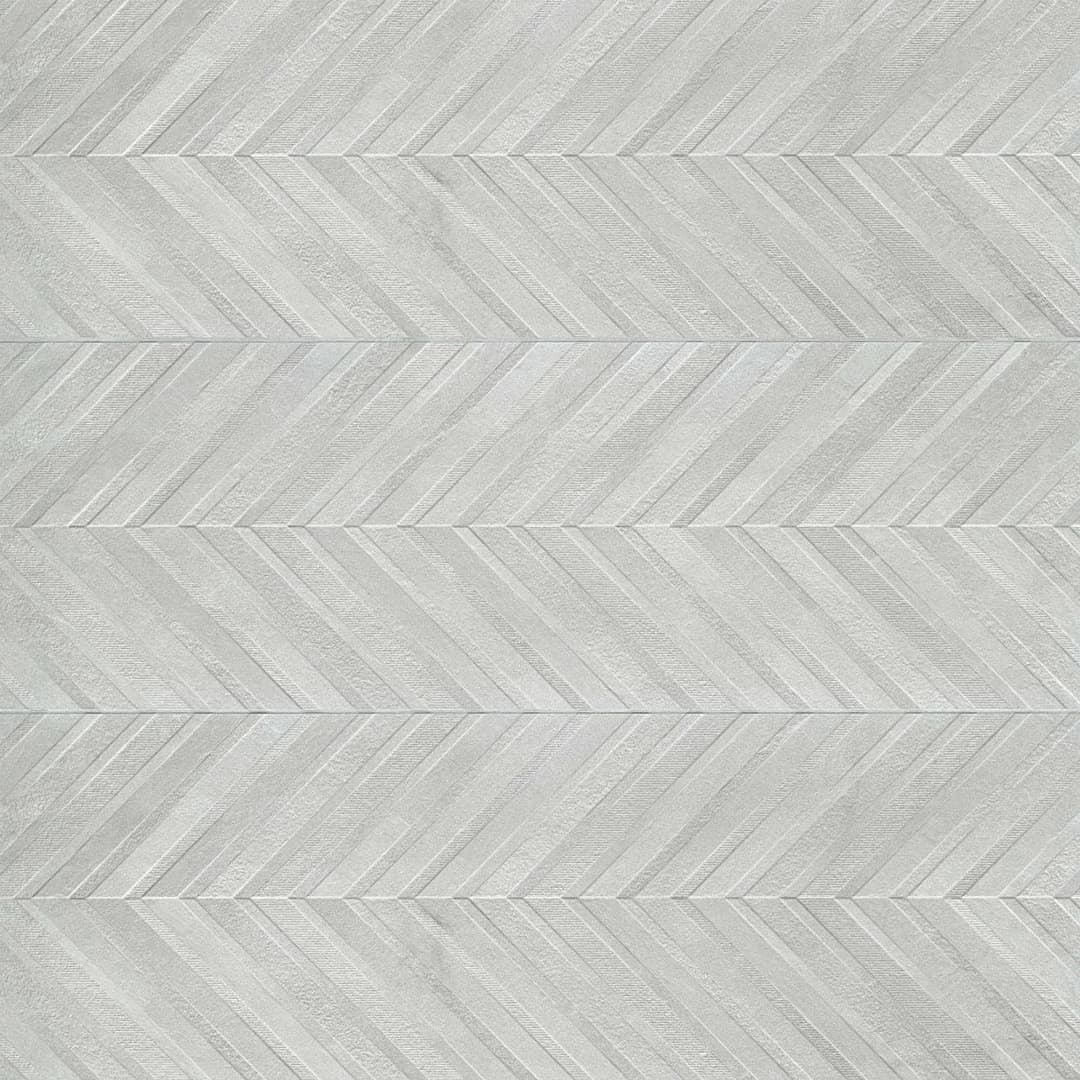 Textuality 16" x 47" Wall Tile in Grey