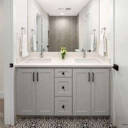 Textuality 16" x 47" Wall Tile in Grey
