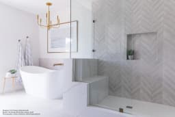 Textuality 16" x 47" Wall Tile in White