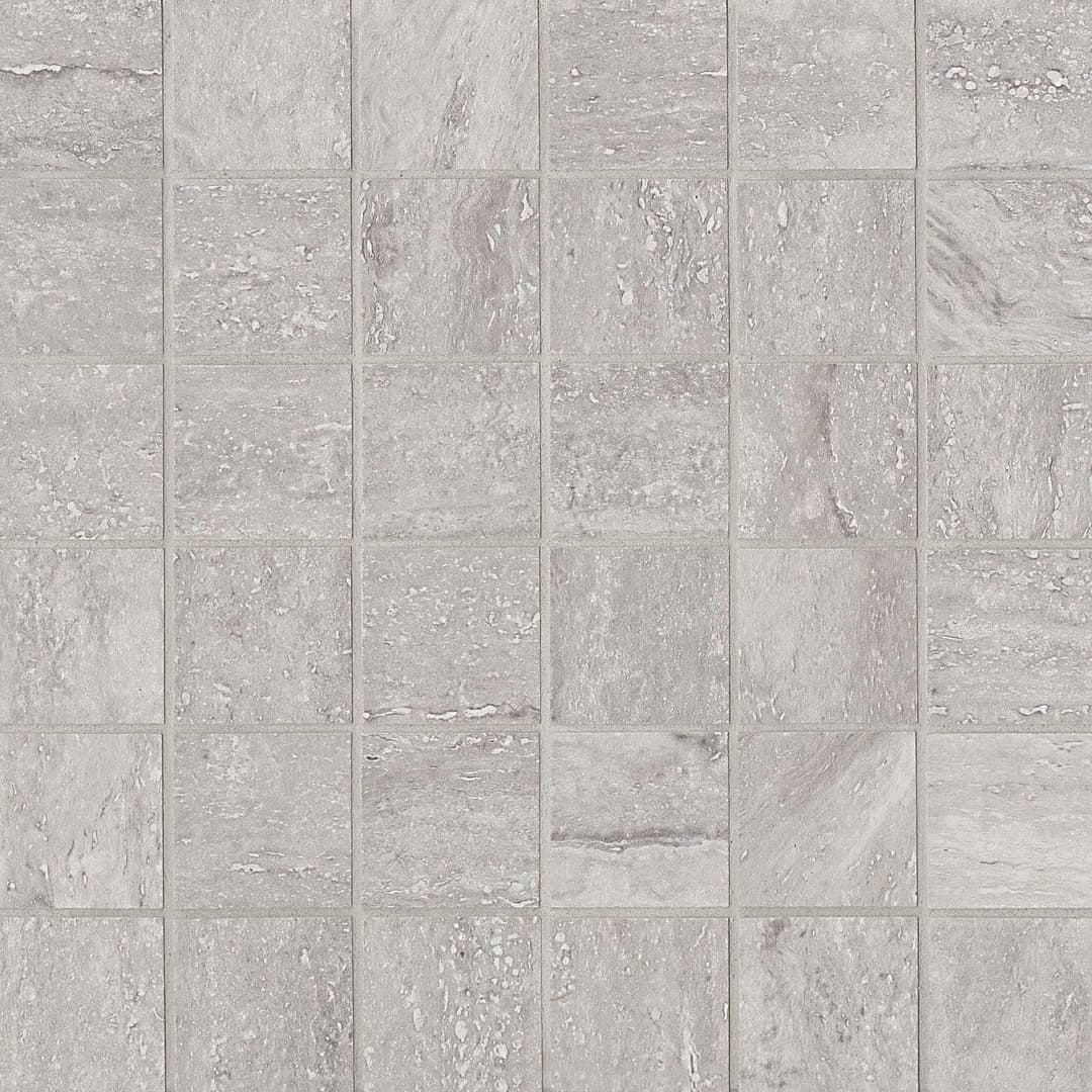 Toscano 2" x 2" Floor & Wall Mosaic in Grigio