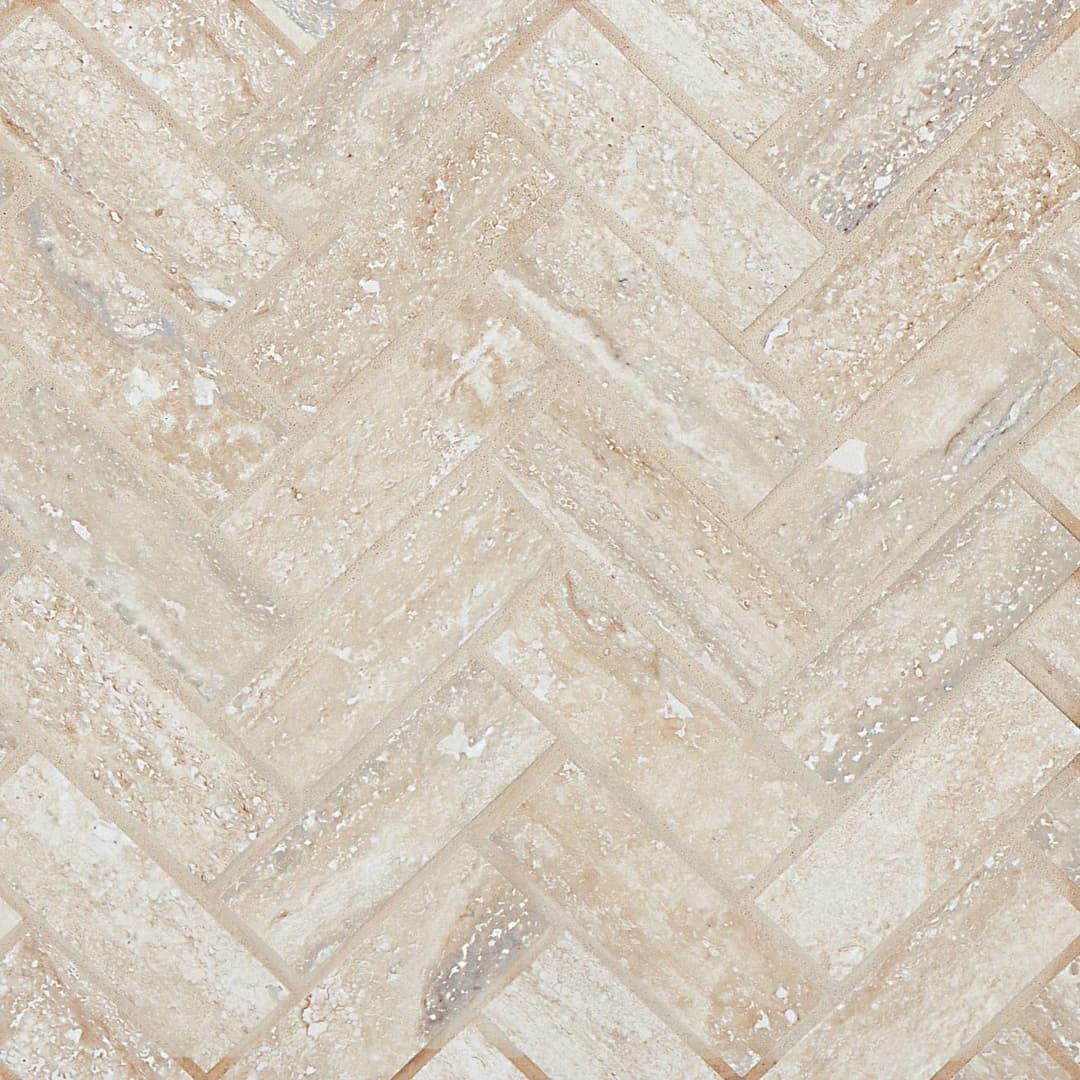 Toscano 1" x 4" Floor & Wall Mosaic in Silver
