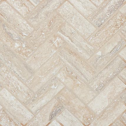 Toscano 1" x 4" Floor & Wall Mosaic in Silver