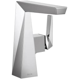 Delta Trillian 1.2 GPM Bathroom Sink Faucet Single Hole Bathroom Faucet Less Drain Assembly
