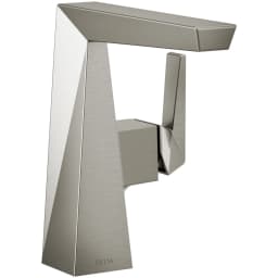 Delta Trillian 1.2 GPM Bathroom Sink Faucet Single Hole Bathroom Faucet Less Drain Assembly