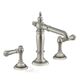 Kohler Artifacts Widespread Bathroom Faucet with Lever Handles - Free Metal Pop-Up Drain Assembly with purchase