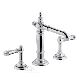 Kohler Artifacts Widespread Bathroom Faucet with Lever Handles - Free Metal Pop-Up Drain Assembly with purchase