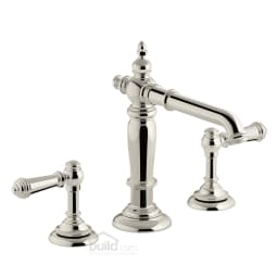 Kohler Artifacts Widespread Bathroom Faucet with Lever Handles - Free Metal Pop-Up Drain Assembly with purchase
