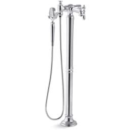 Kohler Artifacts Floor Mounted Tub Filler with Built-In Diverter - Includes Hand Shower