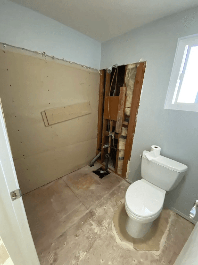 Bathroom damage restoration