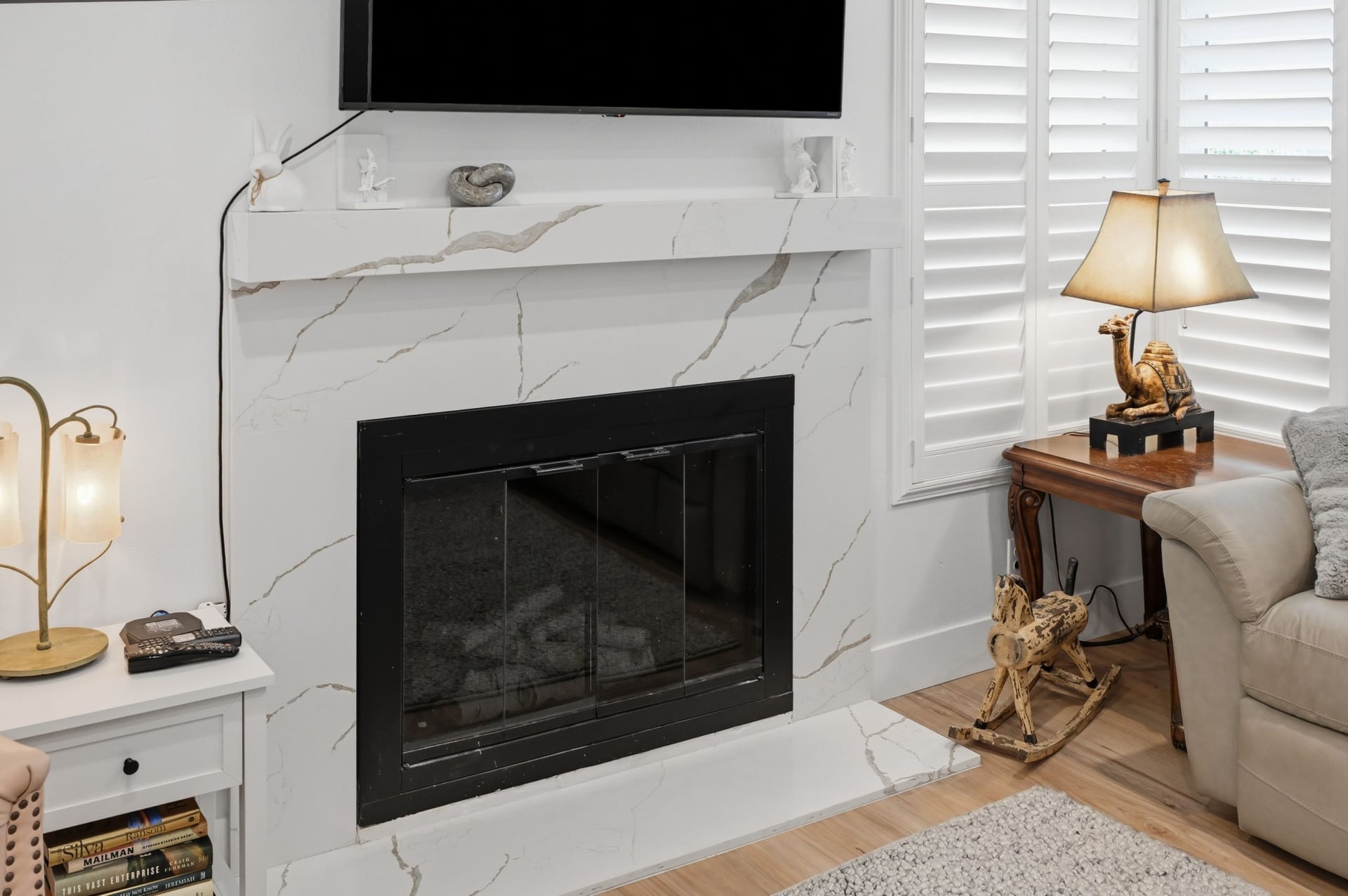 Donahue Drive - Fireplace & Hearth Detail
